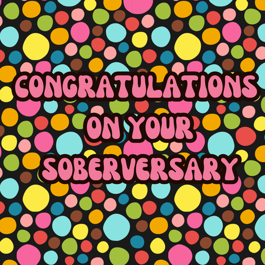 Pink Congratulations On Your Soberversary